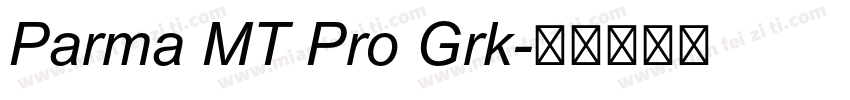 Parma MT Pro Grk字体转换
